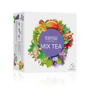 Набор чая и чайных напитков TeaVitall Anyday «Mix Tea», 40 фильтр-пакетов