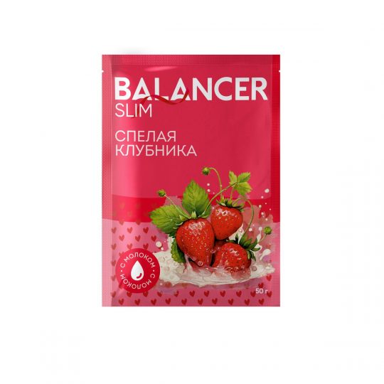 Коктейль BALANCER SLIM со вкусом «Спелая клубника», 5 саше 9